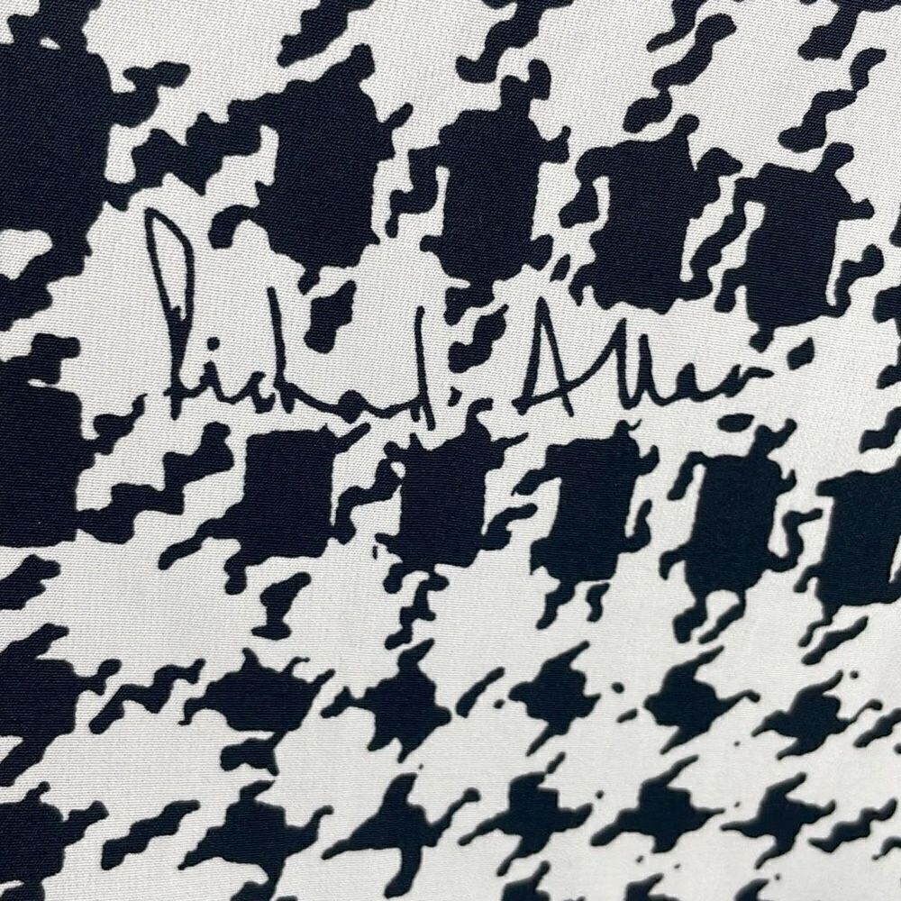 Richard Allen X H&M Houndstooth Plaid Button Front Shirt 2 - Picture 8 of 9